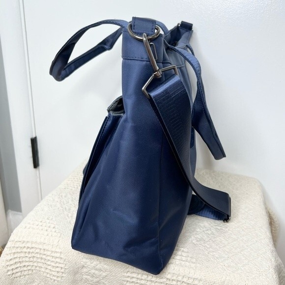 Heys HiLite Laptop Tablet Tote Bag Blue Nylon Travel Crossbody Carry On RFID - Picture 4 of 15